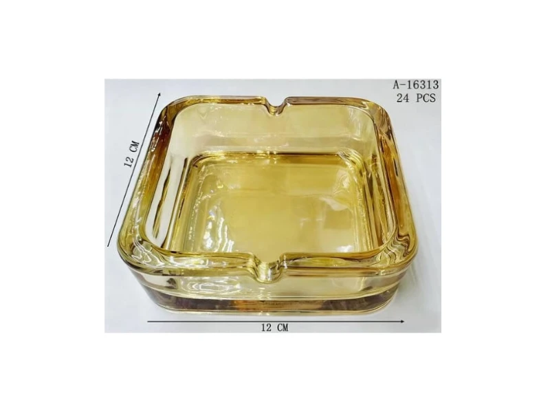 Scrumieră 12×12 Cm Sticlă A-16313 WEI